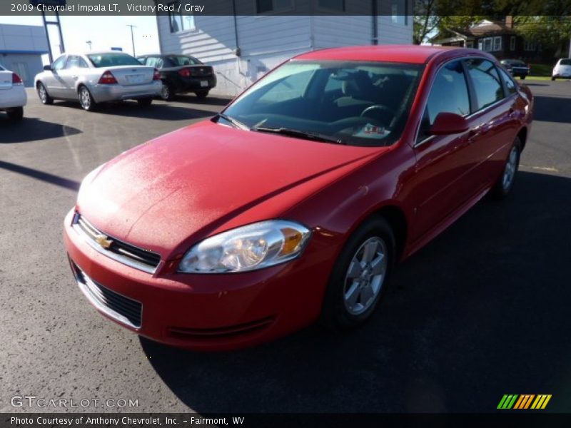 Victory Red / Gray 2009 Chevrolet Impala LT