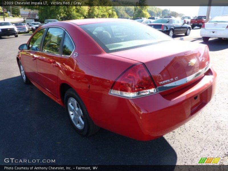 Victory Red / Gray 2009 Chevrolet Impala LT