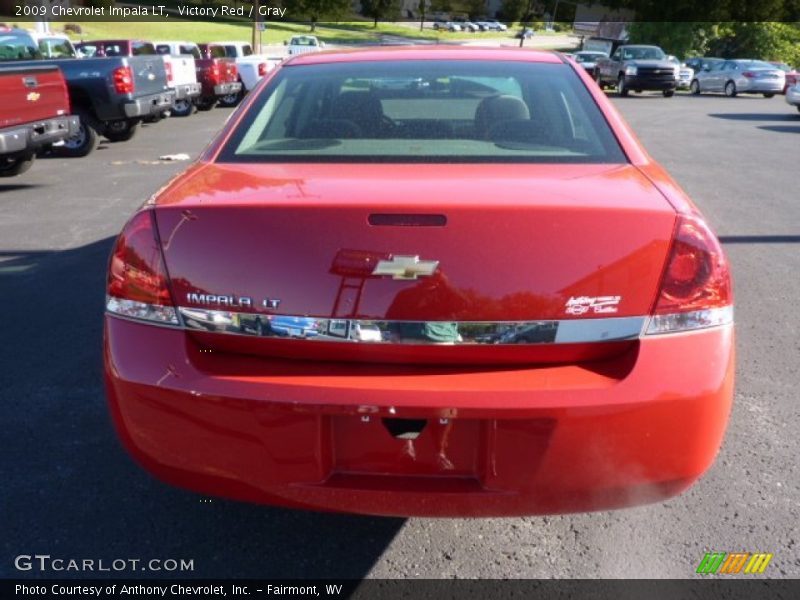 Victory Red / Gray 2009 Chevrolet Impala LT