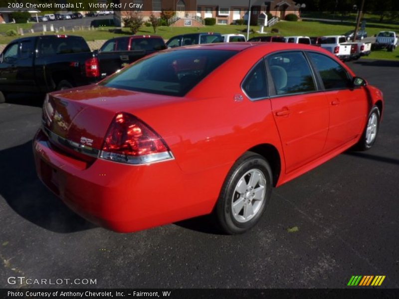 Victory Red / Gray 2009 Chevrolet Impala LT