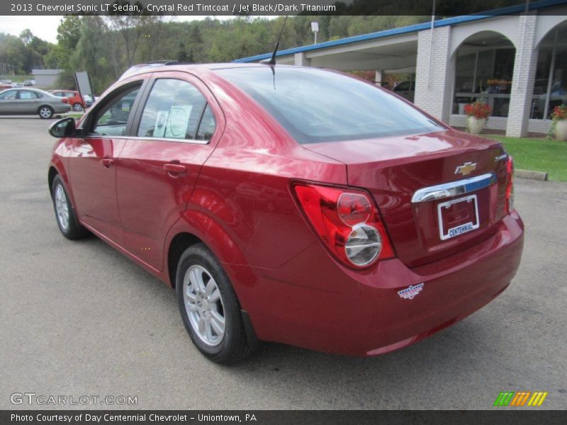 Crystal Red Tintcoat / Jet Black/Dark Titanium 2013 Chevrolet Sonic LT Sedan