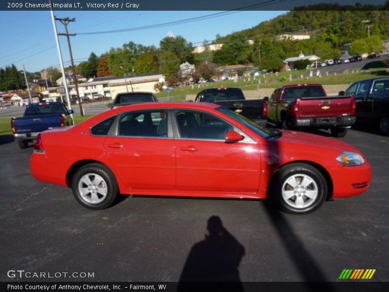 Victory Red / Gray 2009 Chevrolet Impala LT
