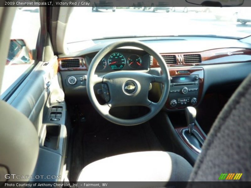 Victory Red / Gray 2009 Chevrolet Impala LT