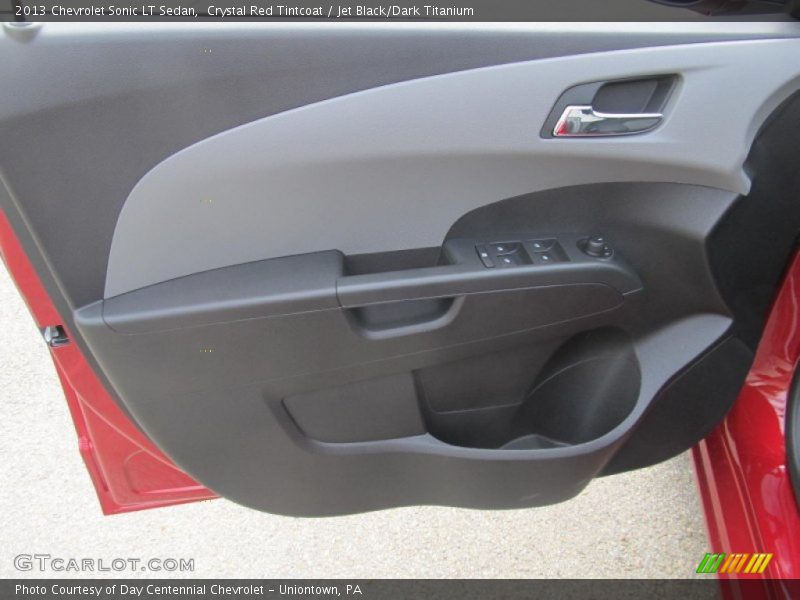 Crystal Red Tintcoat / Jet Black/Dark Titanium 2013 Chevrolet Sonic LT Sedan