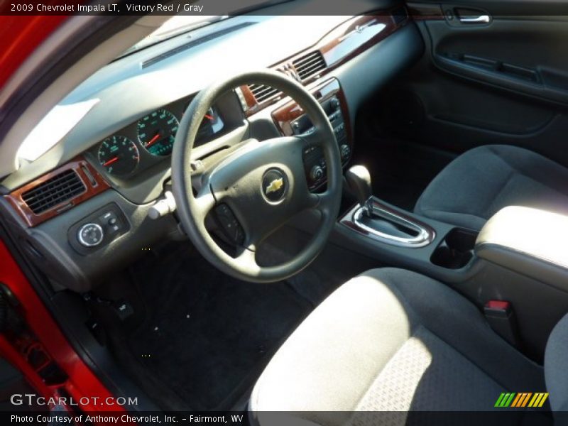 Victory Red / Gray 2009 Chevrolet Impala LT