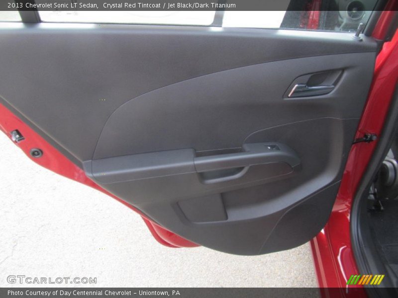Crystal Red Tintcoat / Jet Black/Dark Titanium 2013 Chevrolet Sonic LT Sedan