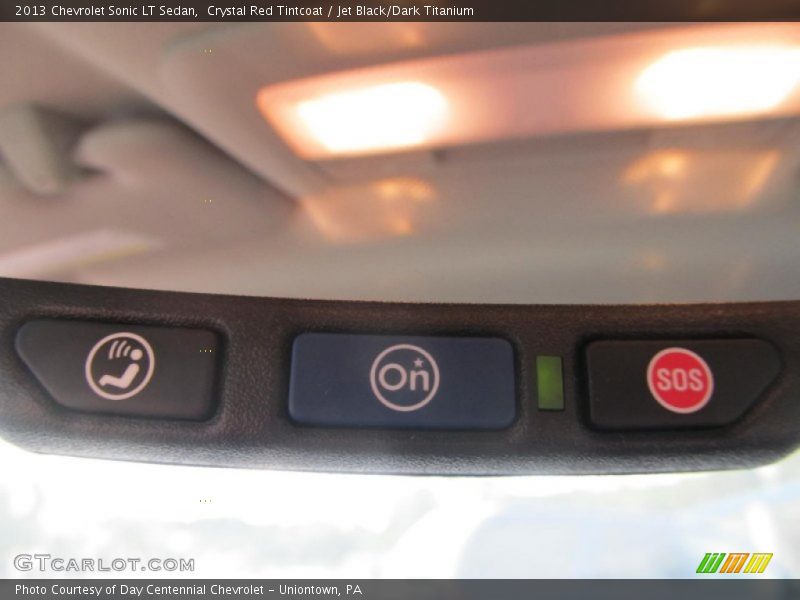 Crystal Red Tintcoat / Jet Black/Dark Titanium 2013 Chevrolet Sonic LT Sedan