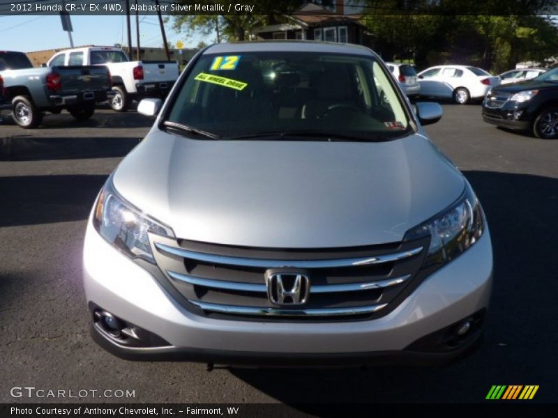Alabaster Silver Metallic / Gray 2012 Honda CR-V EX 4WD