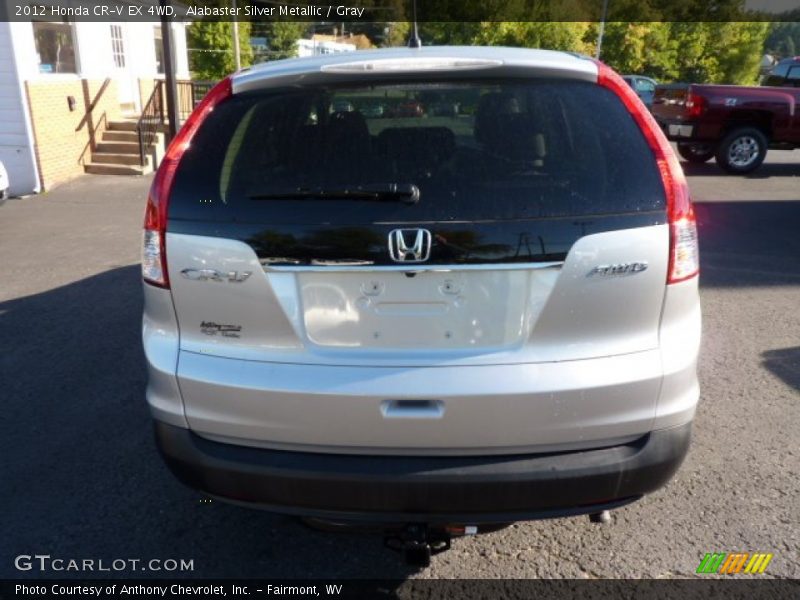 Alabaster Silver Metallic / Gray 2012 Honda CR-V EX 4WD