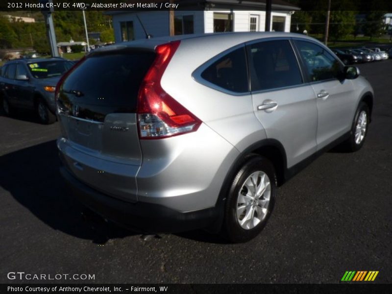 Alabaster Silver Metallic / Gray 2012 Honda CR-V EX 4WD