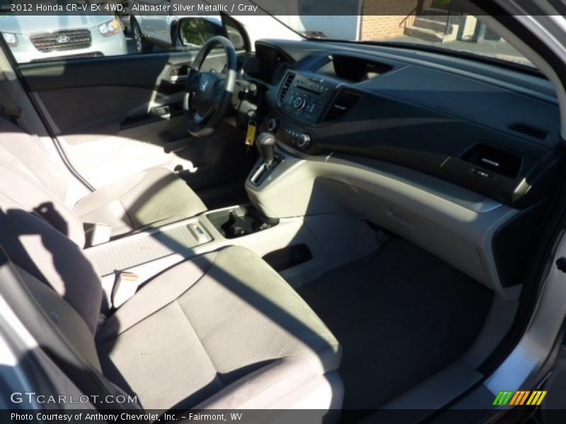 Alabaster Silver Metallic / Gray 2012 Honda CR-V EX 4WD