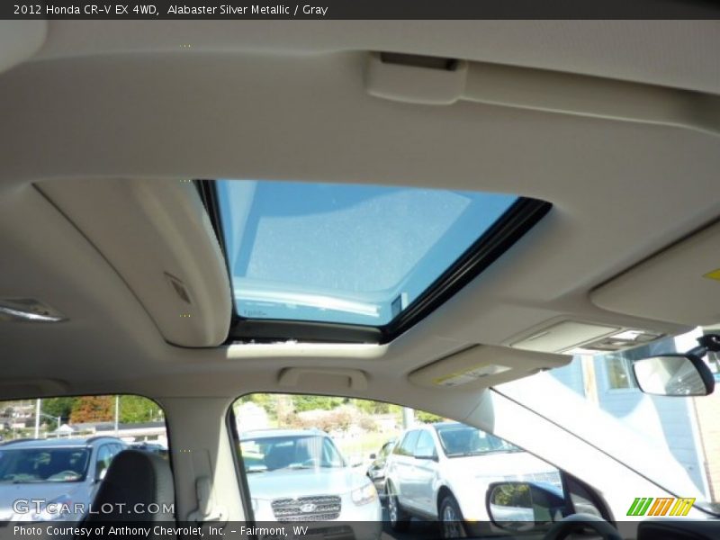 Alabaster Silver Metallic / Gray 2012 Honda CR-V EX 4WD