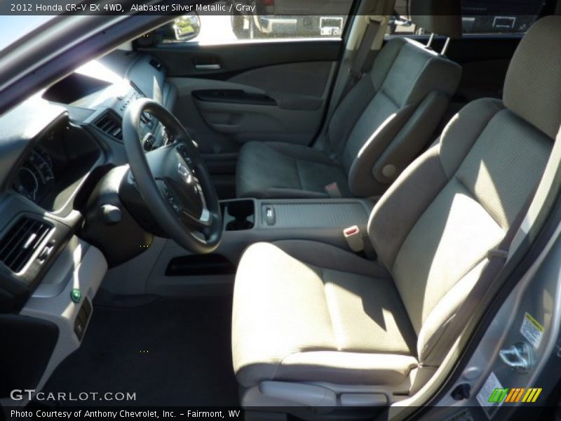 Alabaster Silver Metallic / Gray 2012 Honda CR-V EX 4WD