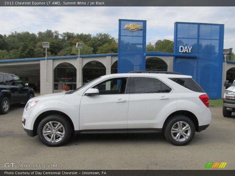 Summit White / Jet Black 2013 Chevrolet Equinox LT AWD