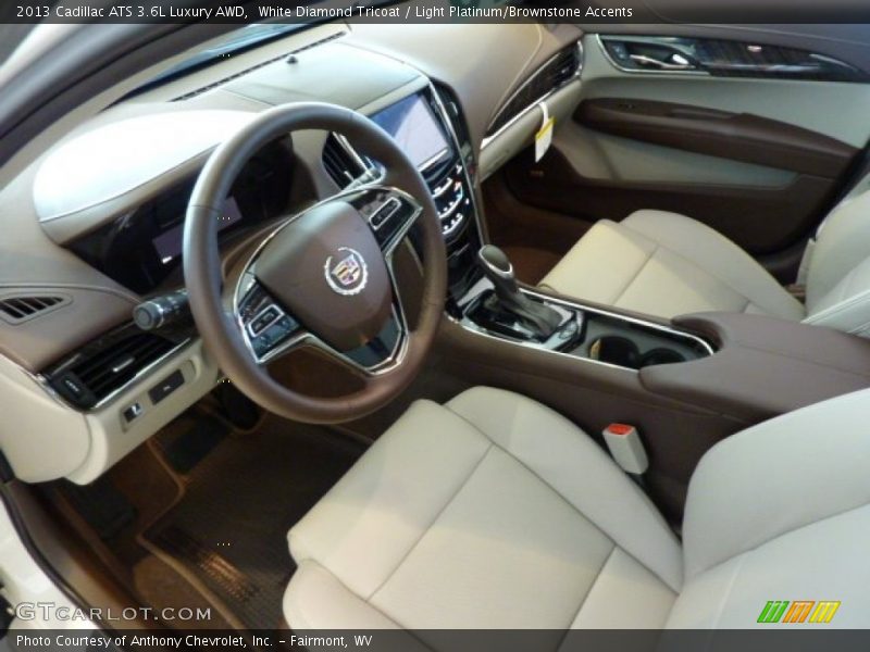 Light Platinum/Brownstone Accents Interior - 2013 ATS 3.6L Luxury AWD 