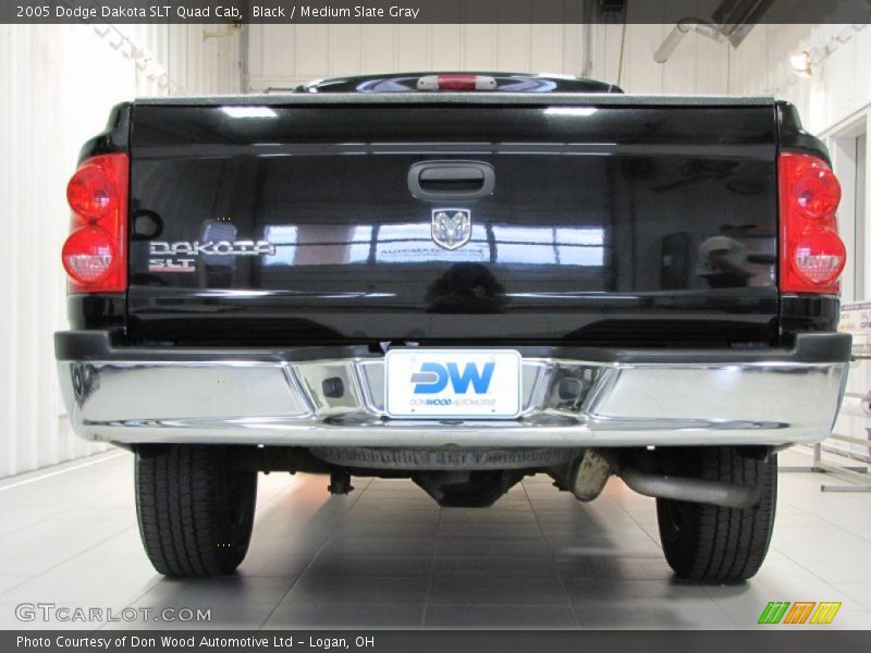 Black / Medium Slate Gray 2005 Dodge Dakota SLT Quad Cab