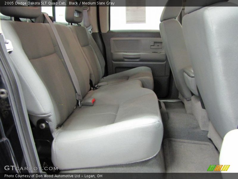 Black / Medium Slate Gray 2005 Dodge Dakota SLT Quad Cab