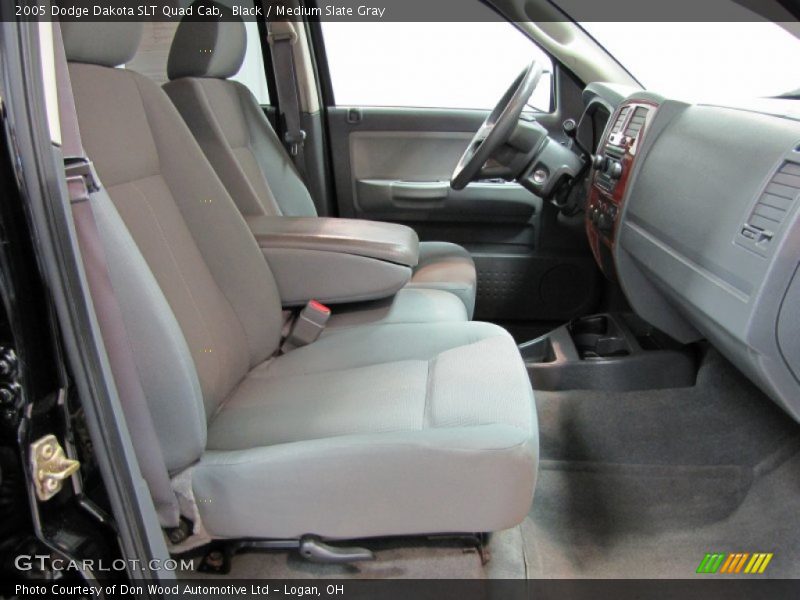 Black / Medium Slate Gray 2005 Dodge Dakota SLT Quad Cab