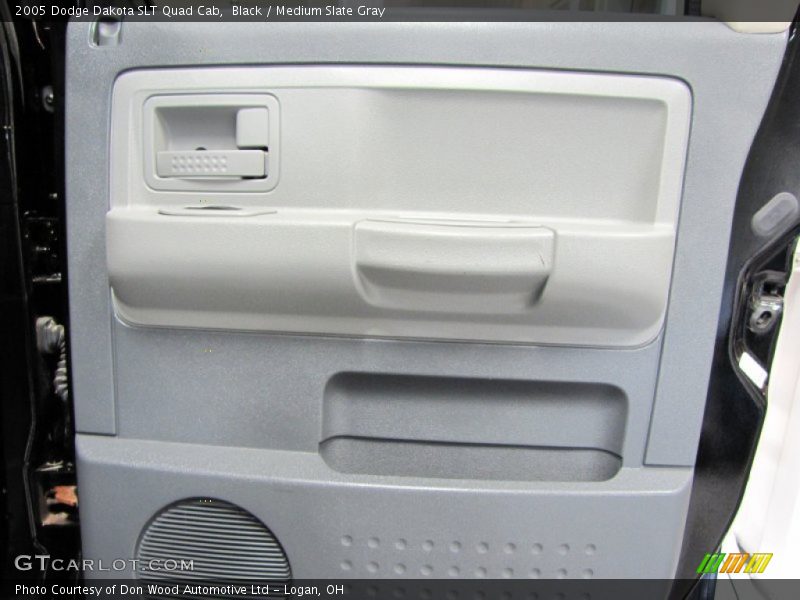 Black / Medium Slate Gray 2005 Dodge Dakota SLT Quad Cab