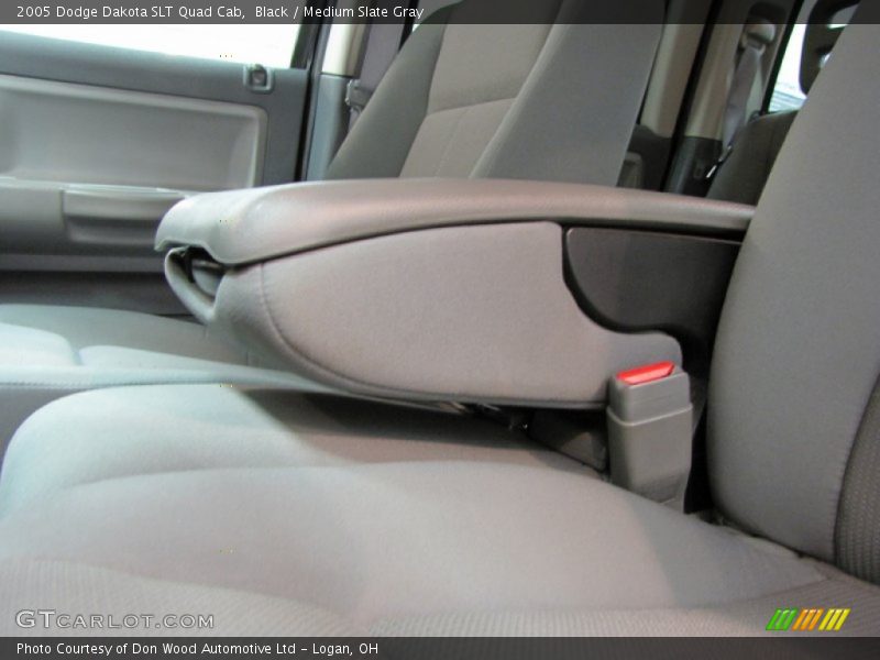 Black / Medium Slate Gray 2005 Dodge Dakota SLT Quad Cab