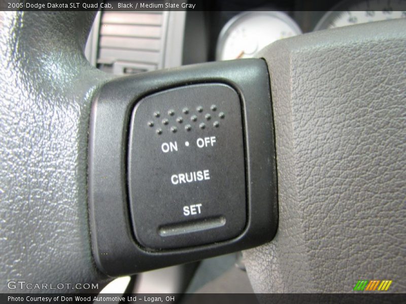 Black / Medium Slate Gray 2005 Dodge Dakota SLT Quad Cab