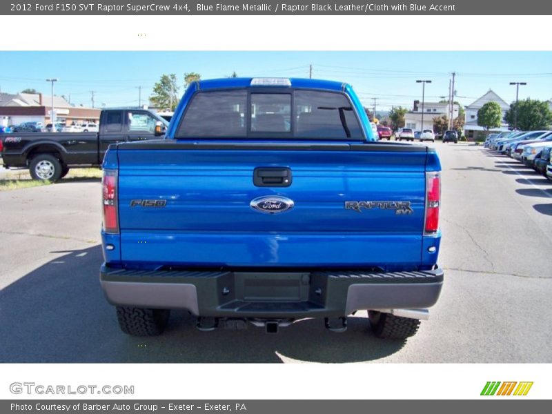 Blue Flame Metallic / Raptor Black Leather/Cloth with Blue Accent 2012 Ford F150 SVT Raptor SuperCrew 4x4