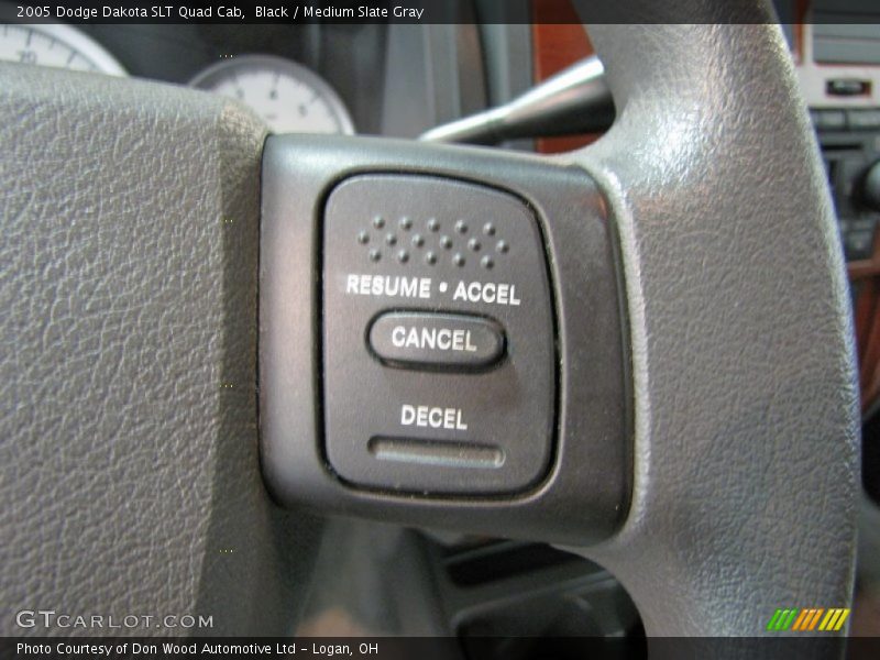 Black / Medium Slate Gray 2005 Dodge Dakota SLT Quad Cab