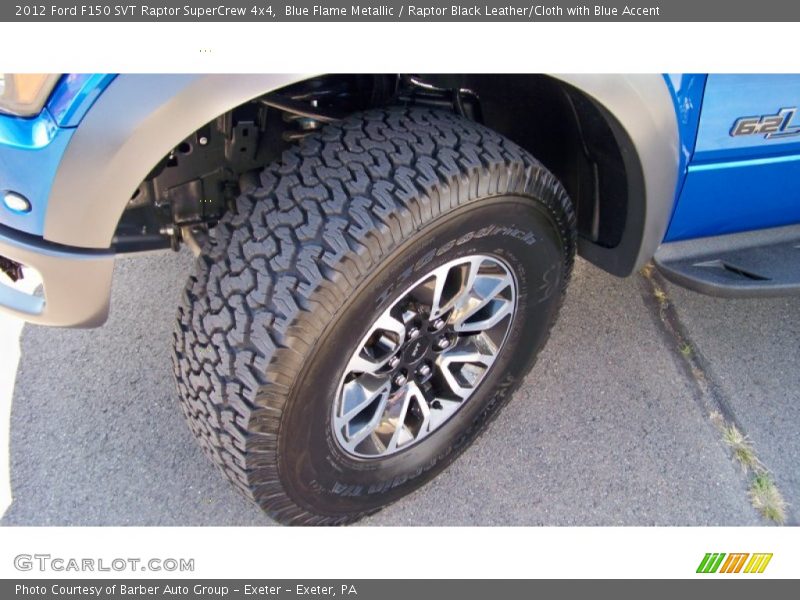 Blue Flame Metallic / Raptor Black Leather/Cloth with Blue Accent 2012 Ford F150 SVT Raptor SuperCrew 4x4