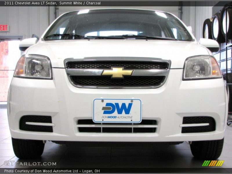 Summit White / Charcoal 2011 Chevrolet Aveo LT Sedan