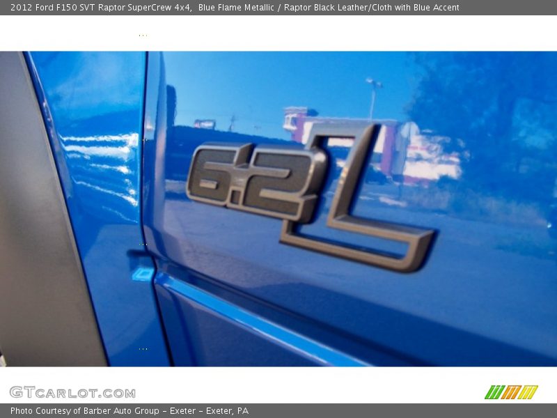 Blue Flame Metallic / Raptor Black Leather/Cloth with Blue Accent 2012 Ford F150 SVT Raptor SuperCrew 4x4