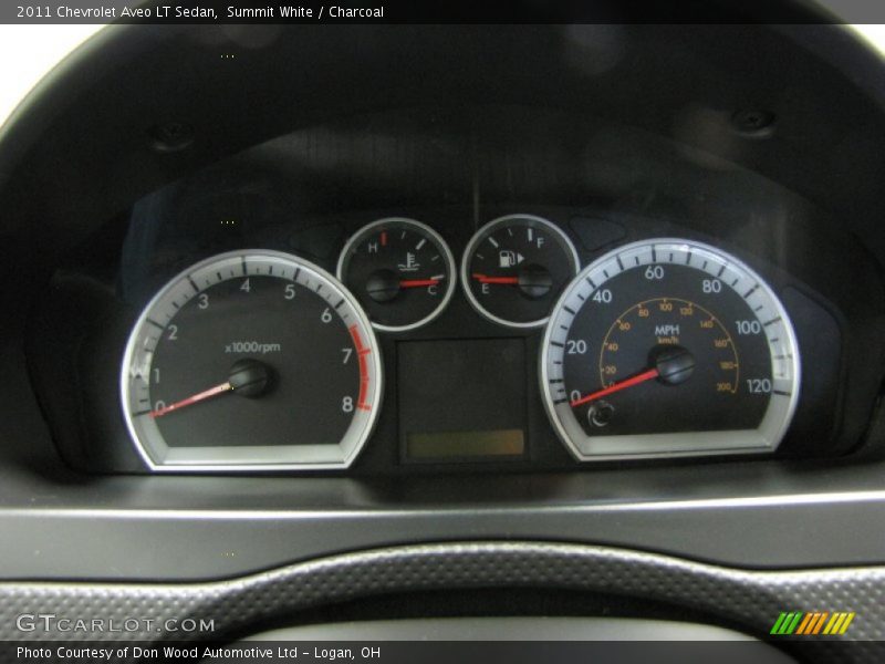 Summit White / Charcoal 2011 Chevrolet Aveo LT Sedan