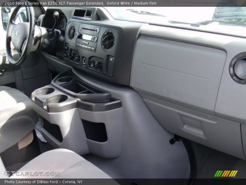 Oxford White / Medium Flint 2010 Ford E Series Van E350 XLT Passenger Extended