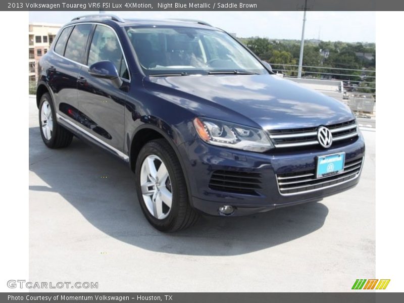 Night Blue Metallic / Saddle Brown 2013 Volkswagen Touareg VR6 FSI Lux 4XMotion
