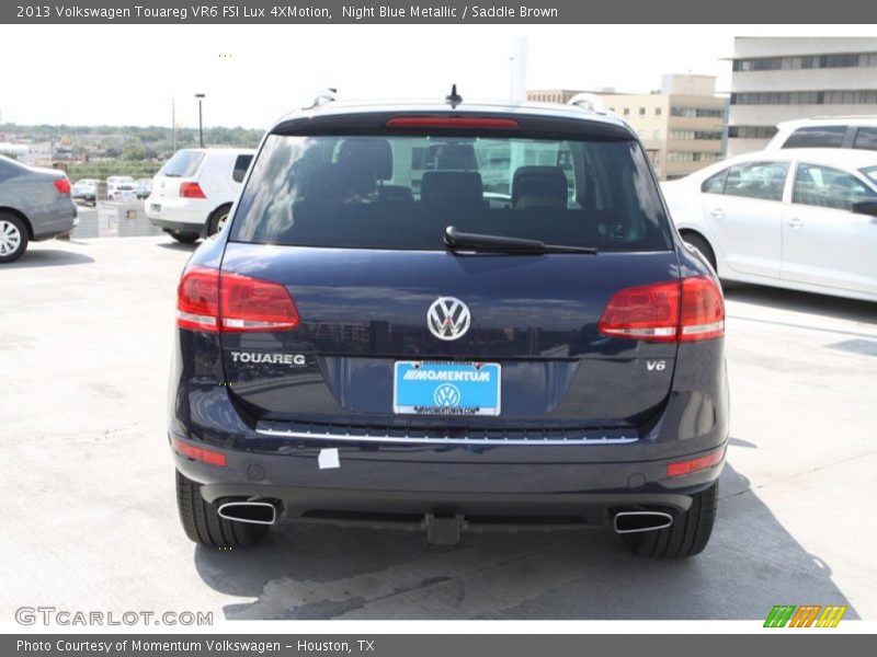 Night Blue Metallic / Saddle Brown 2013 Volkswagen Touareg VR6 FSI Lux 4XMotion