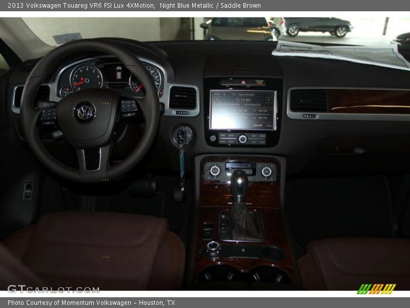 Night Blue Metallic / Saddle Brown 2013 Volkswagen Touareg VR6 FSI Lux 4XMotion