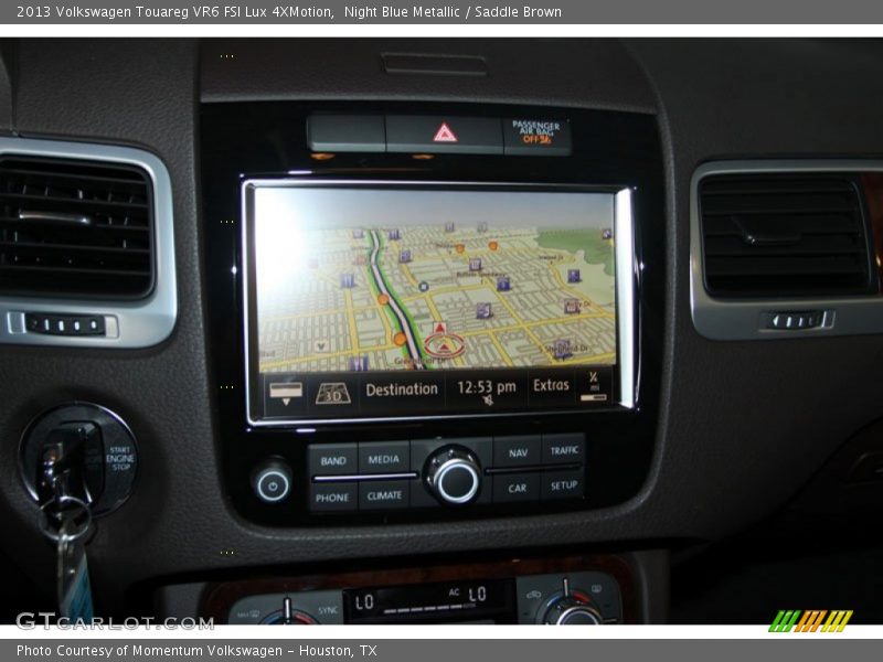 Night Blue Metallic / Saddle Brown 2013 Volkswagen Touareg VR6 FSI Lux 4XMotion