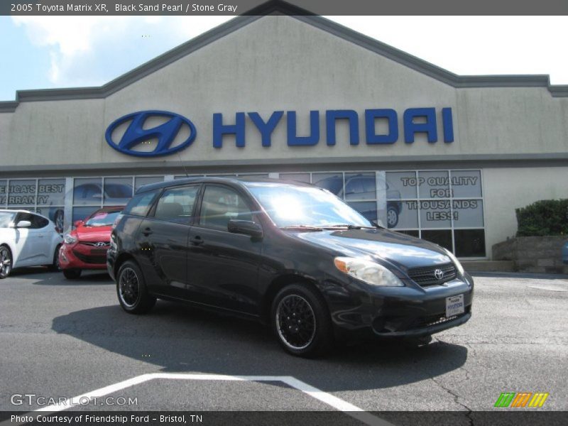 Black Sand Pearl / Stone Gray 2005 Toyota Matrix XR