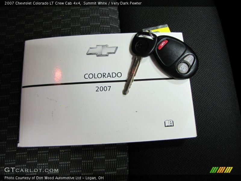 Summit White / Very Dark Pewter 2007 Chevrolet Colorado LT Crew Cab 4x4