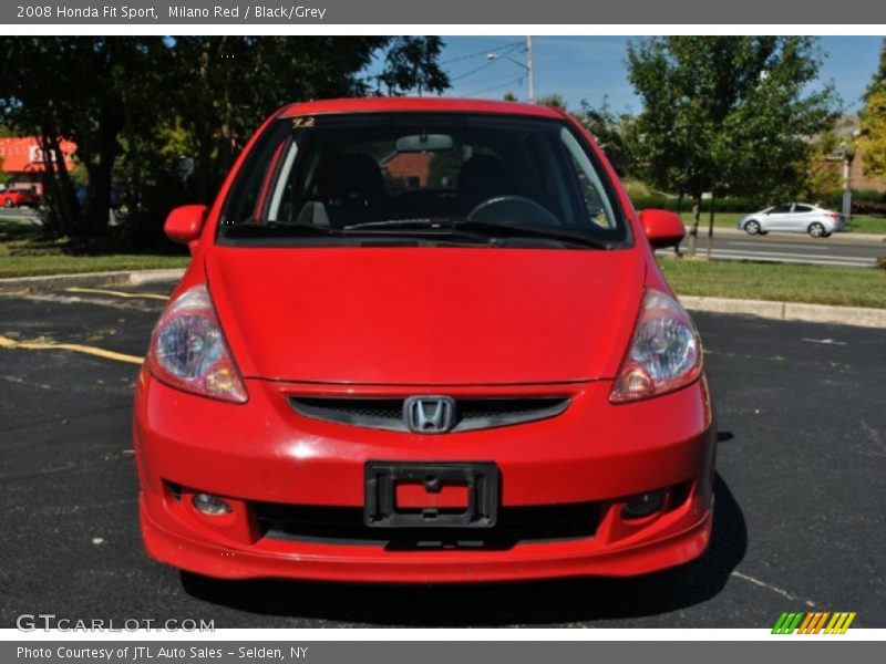 Milano Red / Black/Grey 2008 Honda Fit Sport