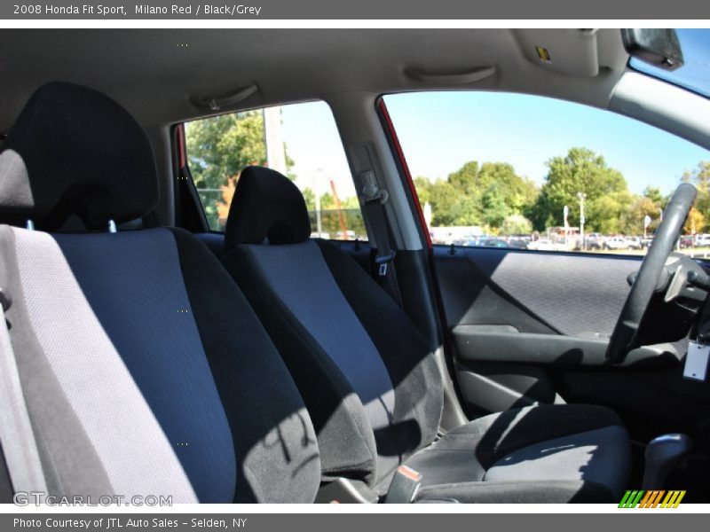 Milano Red / Black/Grey 2008 Honda Fit Sport