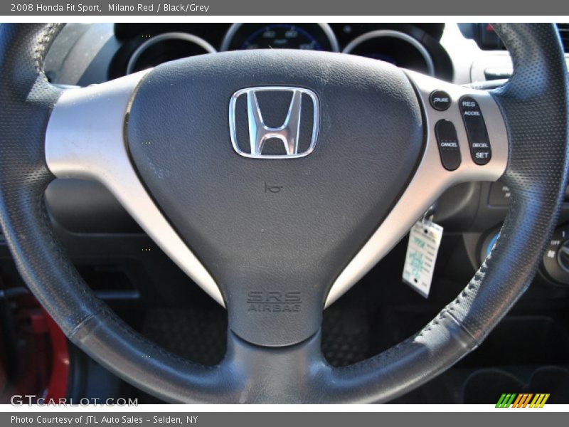 Milano Red / Black/Grey 2008 Honda Fit Sport