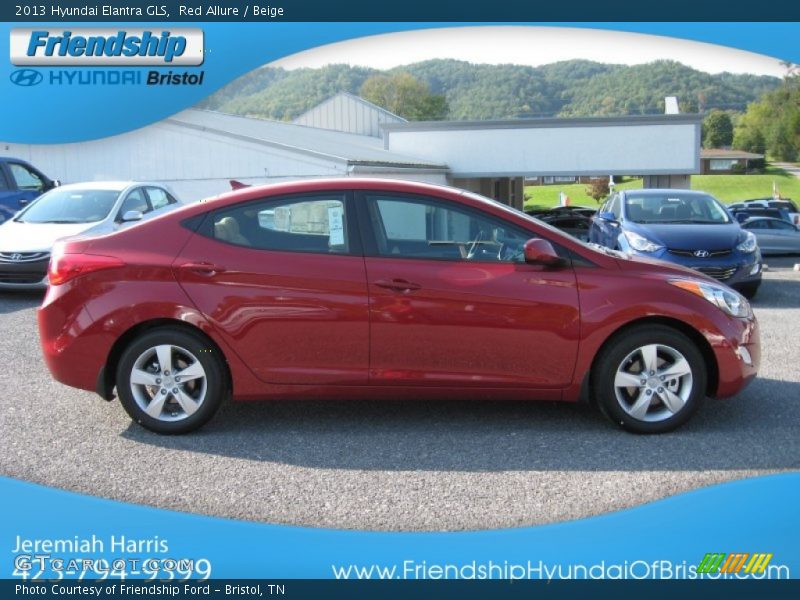 Red Allure / Beige 2013 Hyundai Elantra GLS