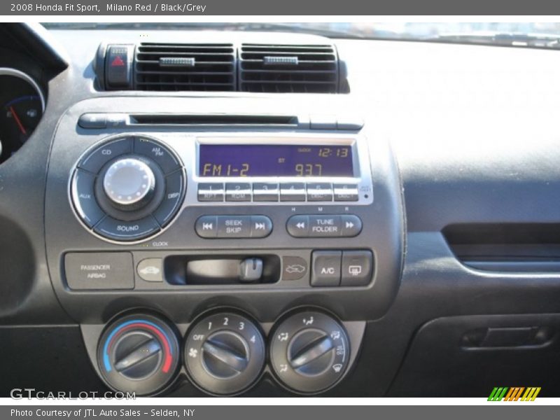 Milano Red / Black/Grey 2008 Honda Fit Sport