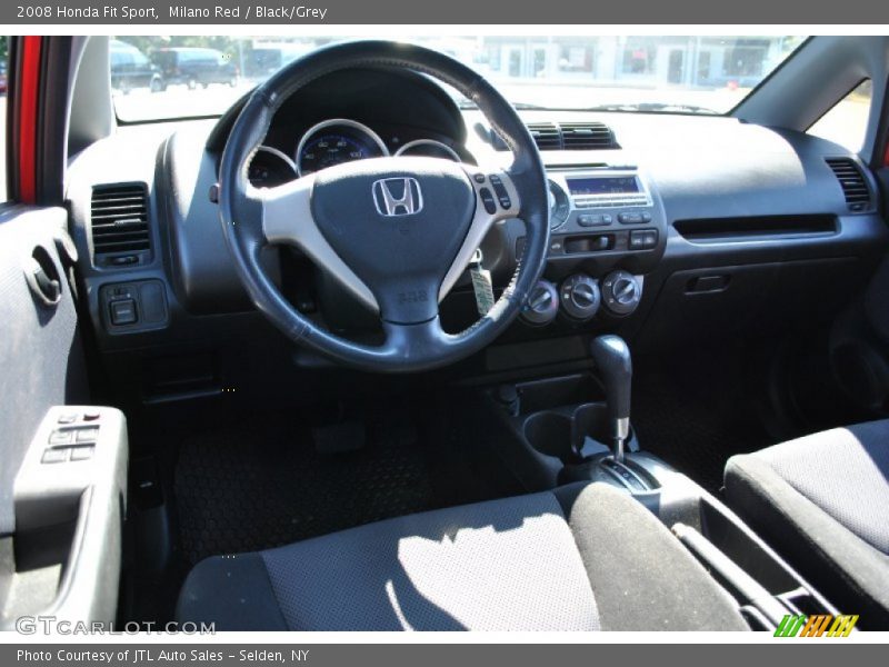 Milano Red / Black/Grey 2008 Honda Fit Sport
