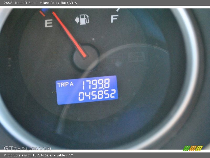 Milano Red / Black/Grey 2008 Honda Fit Sport