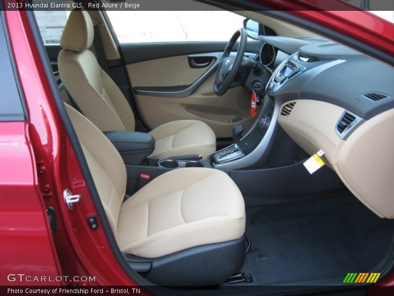 Red Allure / Beige 2013 Hyundai Elantra GLS