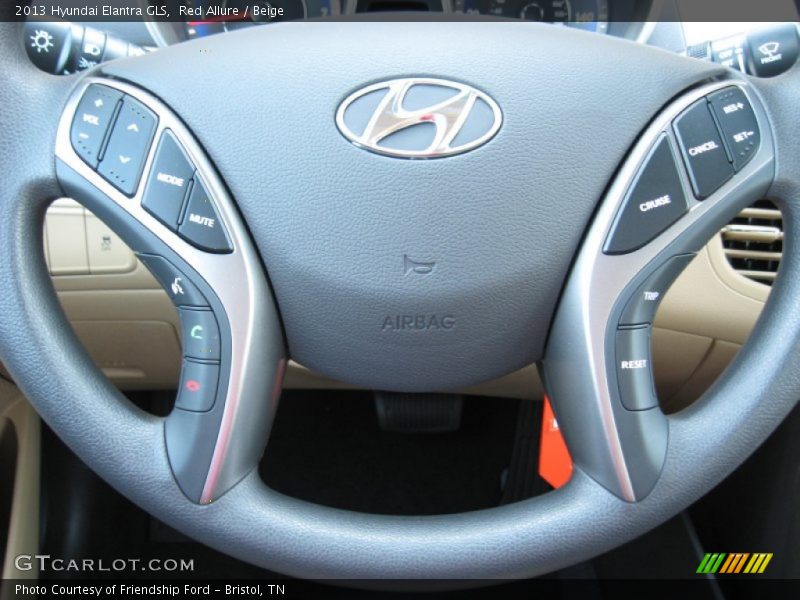 Red Allure / Beige 2013 Hyundai Elantra GLS