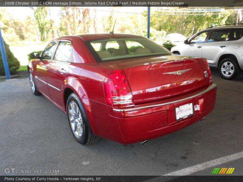 Inferno Red Crystal Pearl / Medium Pebble Beige/Cream 2008 Chrysler 300 C HEMI Heritage Edition