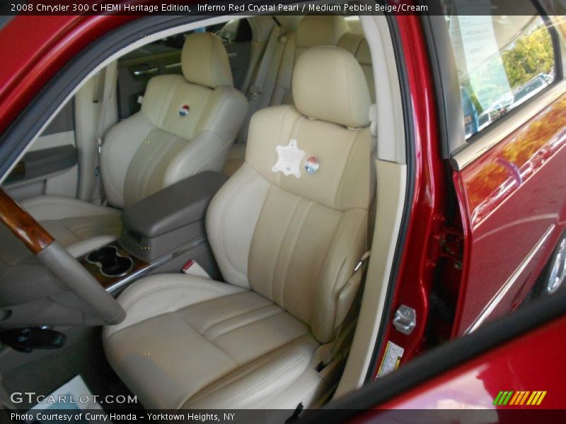 Inferno Red Crystal Pearl / Medium Pebble Beige/Cream 2008 Chrysler 300 C HEMI Heritage Edition