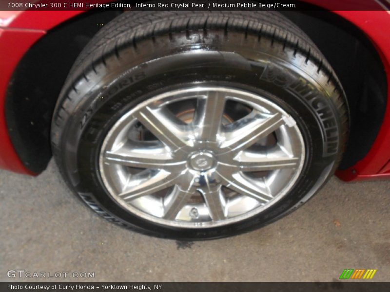 Inferno Red Crystal Pearl / Medium Pebble Beige/Cream 2008 Chrysler 300 C HEMI Heritage Edition